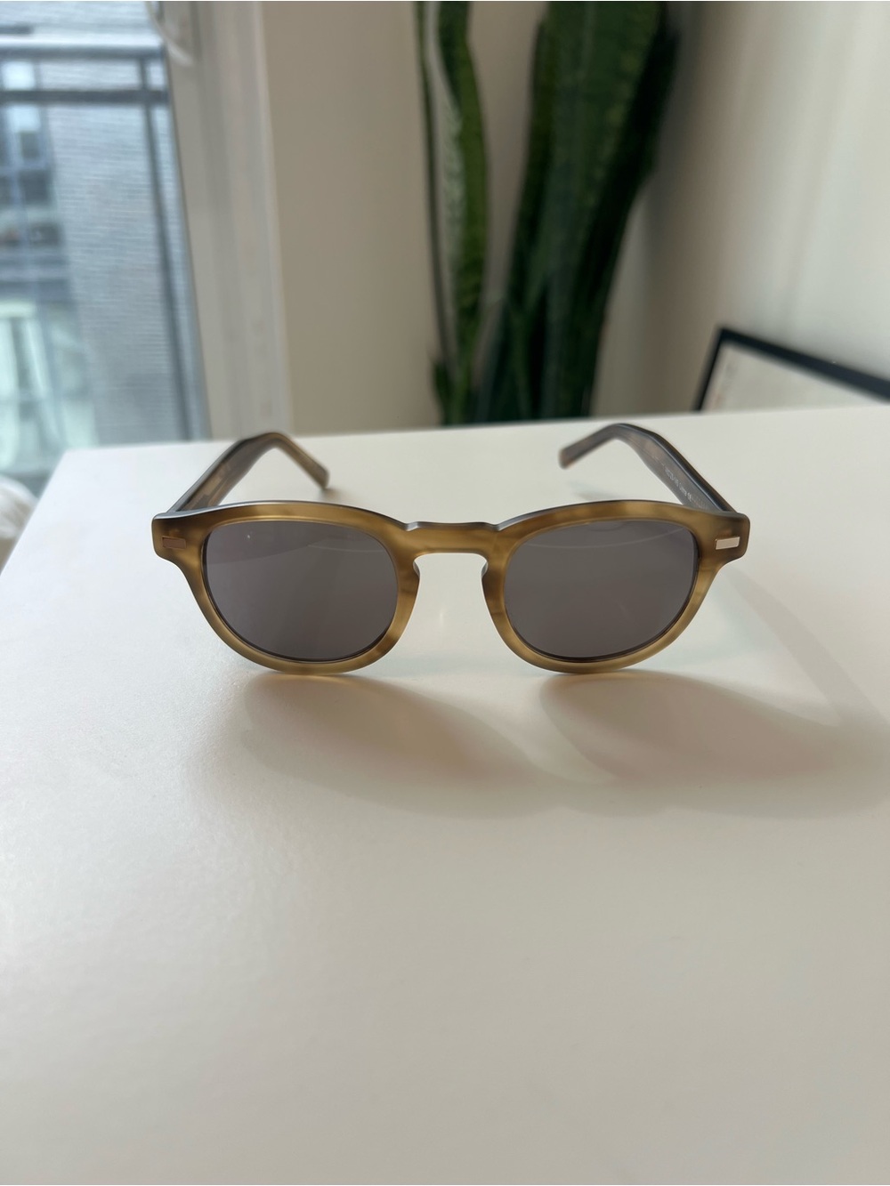 Warby Parker Fillmore Sunglasses (Beige Tortoise)